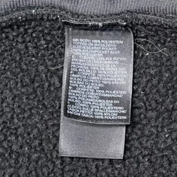 The North Face Jacket Mens Large Blue Black Fleece Pockets Outdoor Gorpcore - Picture 6 of 16